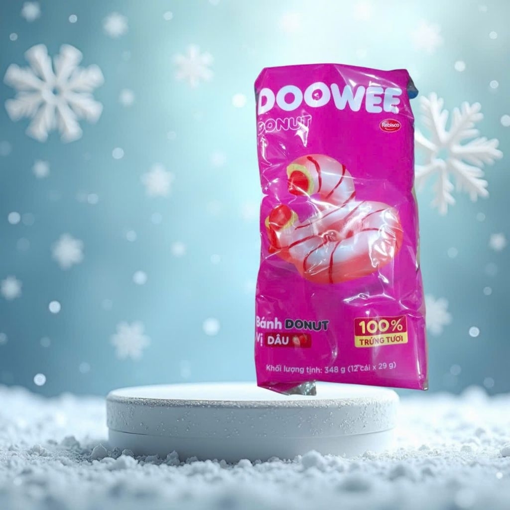 Hộp 10 Bánh Doowee Donut Rebisco
