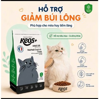 [1.5kg-7kg XÁ] Thức Ăn Hạt Cho Mèo Keos- tiết niệu, búi lông, da lông, mèo già, mèo con, mọi lứa tuổi nhiều vị