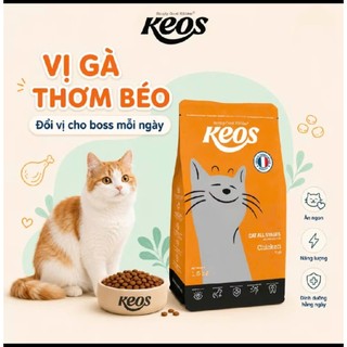 [1.5kg-7kg XÁ] Thức Ăn Hạt Cho Mèo Keos- tiết niệu, búi lông, da lông, mèo già, mèo con, mọi lứa tuổi nhiều vị