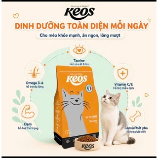 [1.5kg-7kg XÁ] Thức Ăn Hạt Cho Mèo Keos- tiết niệu, búi lông, da lông, mèo già, mèo con, mọi lứa tuổi nhiều vị