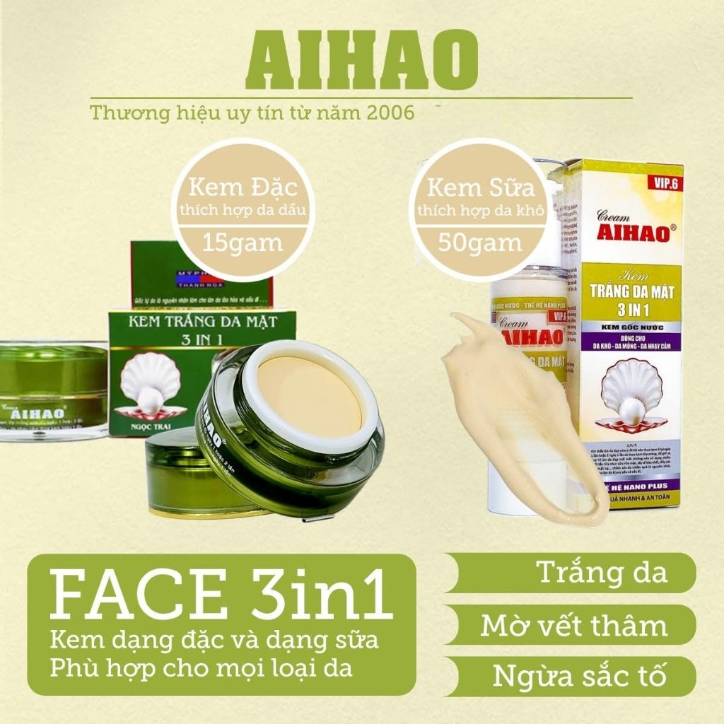 Trắng Da Mặt AIHAO vip6