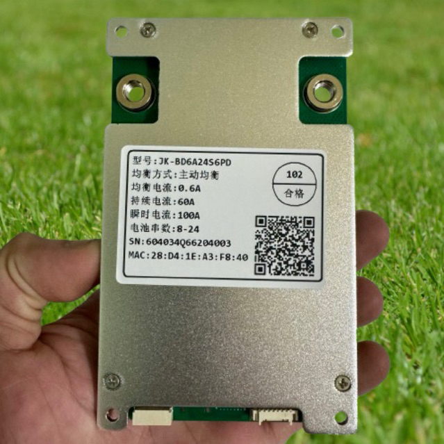 Mạch JK, Smart BMS JK 8-24s 60A/100A cân bằng chủ động 0.6A mẫu mới. JK-BD6A24S6PD