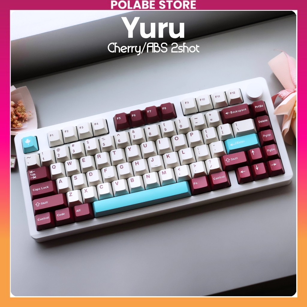 Keycap Yuru Beta Cherry profile Keycap Daye CMK double shot bàn phím cơ Polabe Store