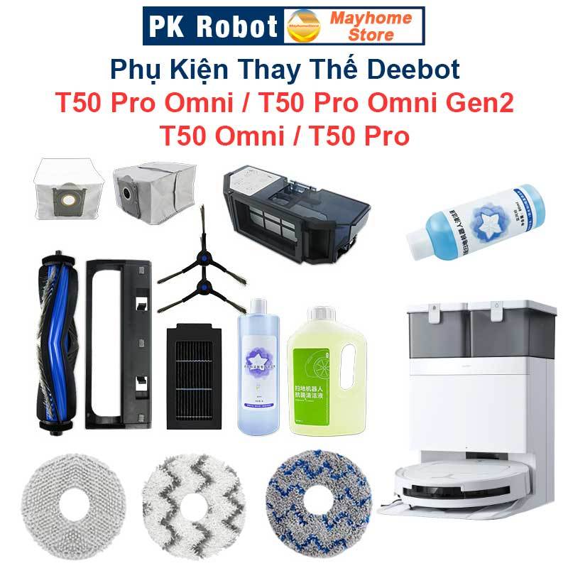 Phụ Kiện Thay Thế Robot Deebot T50 Omni/ T50 Pro/ T50 Pro Omni/ T50 Pro Omni Gen2/ Chổi lăn, Chổi cạ