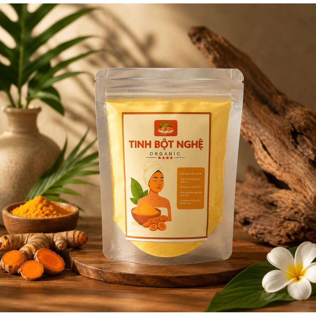 Tình bột nghệ 100gr đắp mặt đẹp da