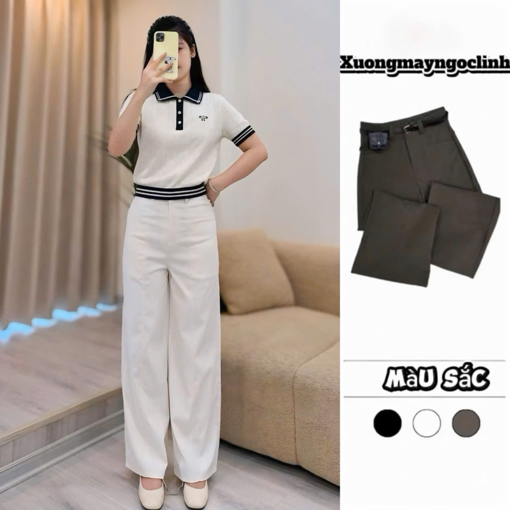 [DEAL MỚI - Không Kèm Đai] Quần Kaki Nhật Ống Suông Túi Ngang Hiện Đại Cao Cạp Lưng Cao Siêu Hot_711 | BigBuy360 - bigbuy360.vn