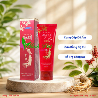 Sữa Rửa Mặt Sâm My Gold Red Ginseng Foam Cleanser 130ml - Dưỡng Ẩm, Sáng Da