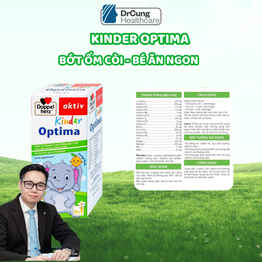 [QUÀ TẶNG KHÔNG BÁN] Siro Ăn Ngon Cho Bé Kinder Optima