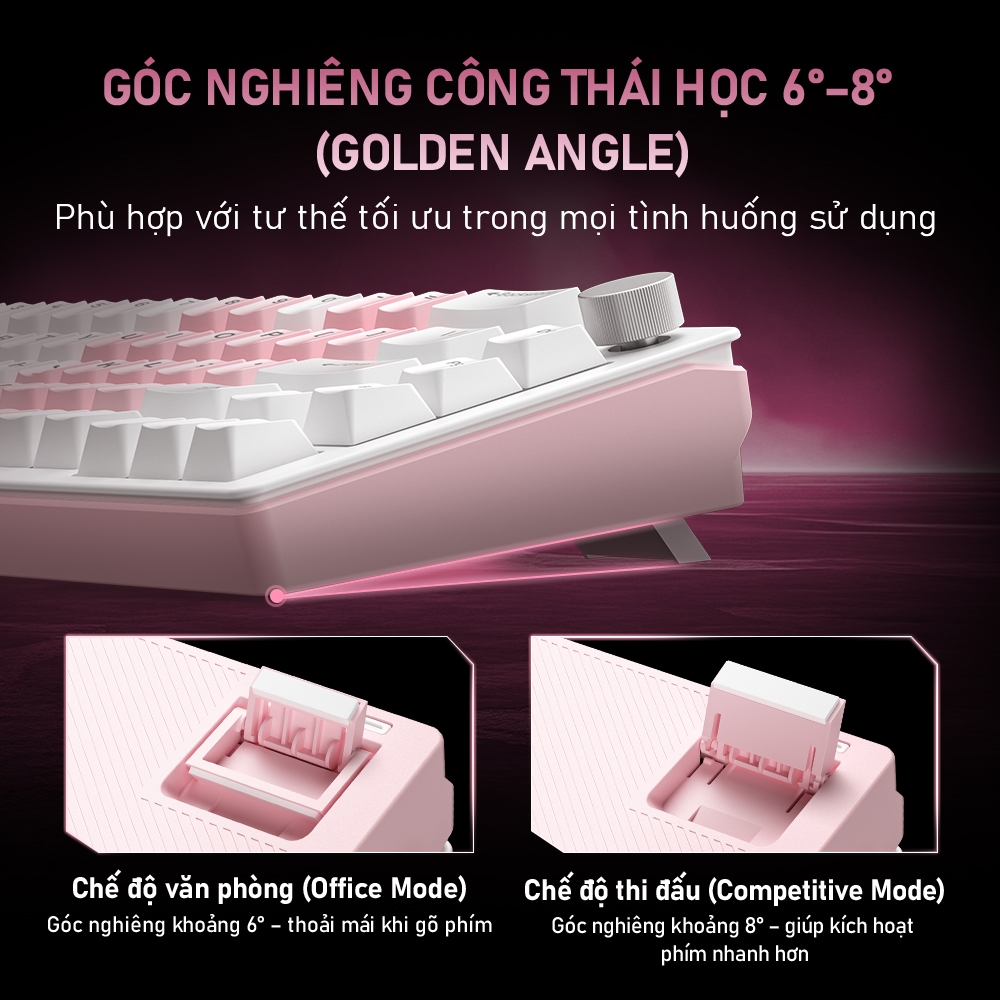 FURYCUBE V68 Bàn Phím Cơ Gaming 68%, RGB, Hotswap, 1kHz, Anti-Ghosting, FPS Esports, Tặng Keycap DIY | BigBuy360 - bigbuy360.vn