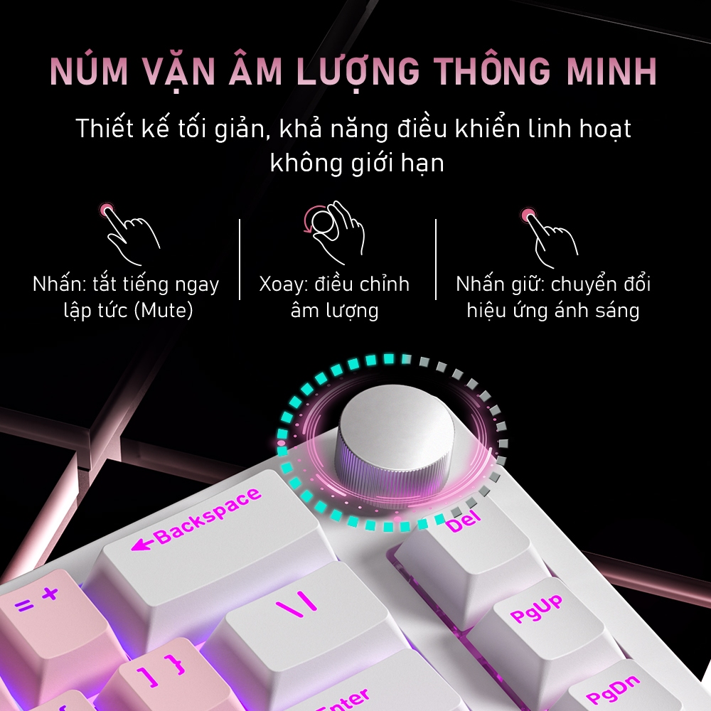 FURYCUBE V68 Bàn Phím Cơ Gaming 68%, RGB, Hotswap, 1kHz, Anti-Ghosting, FPS Esports, Tặng Keycap DIY | BigBuy360 - bigbuy360.vn