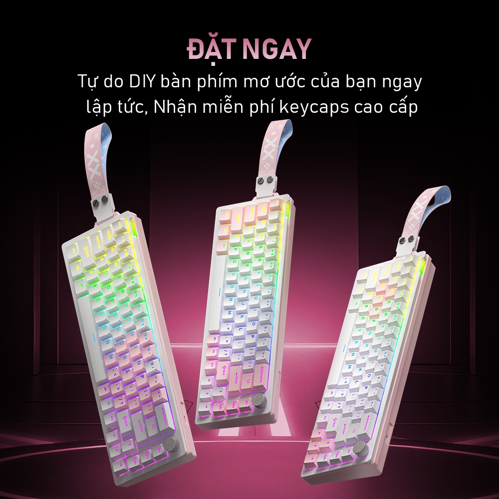 FURYCUBE V68 Bàn Phím Cơ Gaming 68%, RGB, Hotswap, 1kHz, Anti-Ghosting, FPS Esports, Tặng Keycap DIY | BigBuy360 - bigbuy360.vn