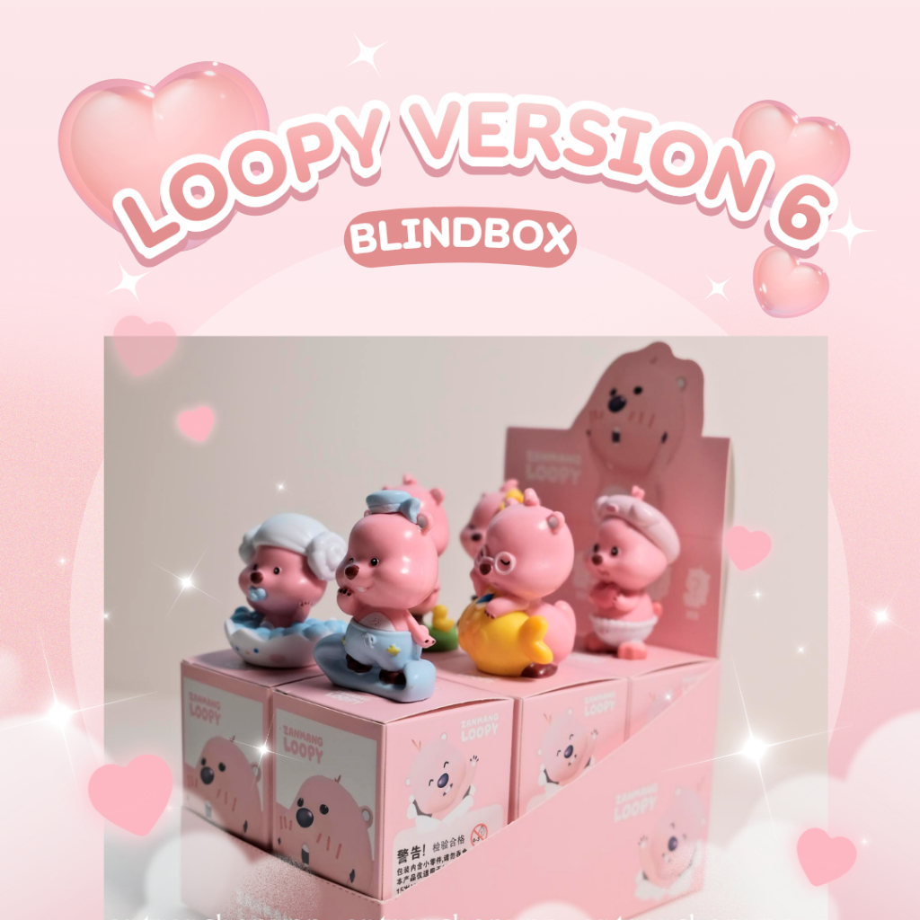 (Version 6) Blindbox Loopy mô hình nhân vật hoạt hình phiên bản Loopy Wonders cute dễ thương decor t