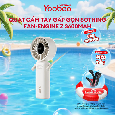 Quạt Cầm Tay Gấp Gọn Sothing Fan-Engine Z | Pin 3600mAh | Bảo Hành 12 Tháng