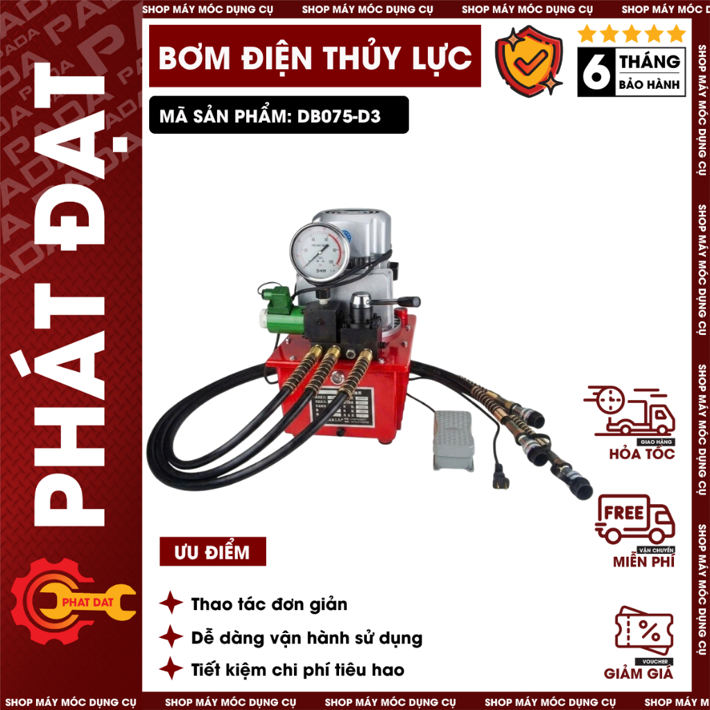 Bơm Điện Thủy Lực PADA DB075-D3