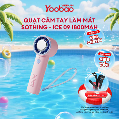 Quạt Sothing Sò Lạnh 3000mAh | Dùng lên đến 8h | Thiết kế nhỏ gọn | Chính hãng - Bảo Hành 12 Tháng