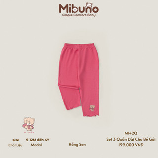 Set 3 Quần DQ cho Bé Gái Mibuno