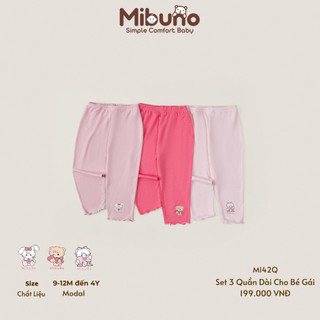Set 3 Quần DQ cho Bé Gái Mibuno