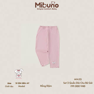 Set 3 Quần DQ cho Bé Gái Mibuno