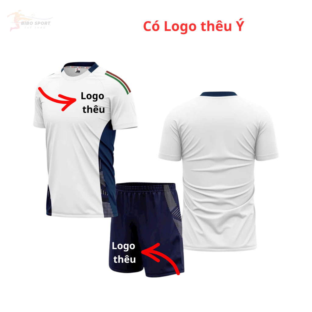 Quần Áo Bóng Đá Ý trắng 25/26 - Vải mè HP- In Tên Số Theo Yêu Cầu BIBO SPORT