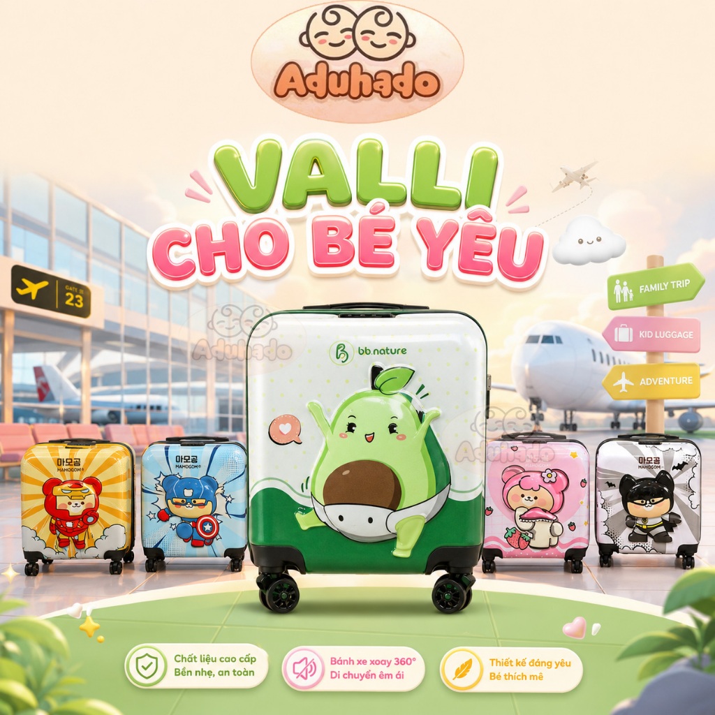 ( Hoả tốc ) Vali quà tặng bỉm Mamogom, BB nature