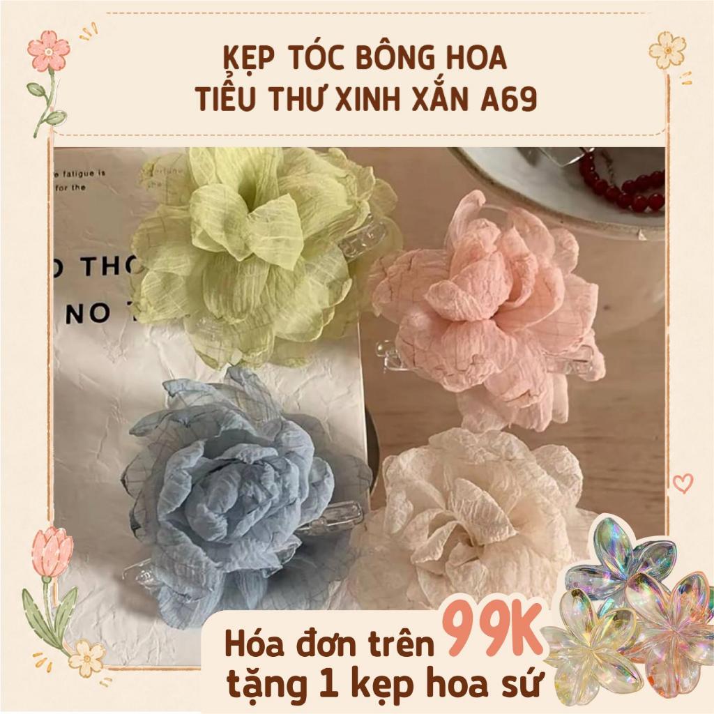 Kẹp tóc bông hoa tiểu thư A69