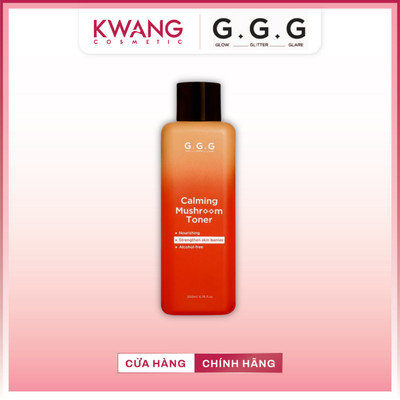 Nước cân bằng G.G.G Calming Mushroom Toner dưỡng ẩm dịu da, hỗ trợ chăm sóc da nhạy cảm 200ml
