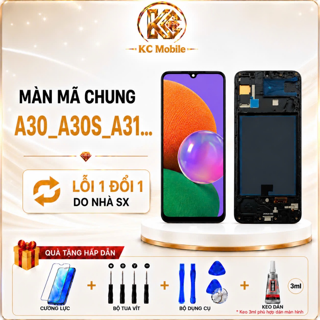 📱 MÀN HÌNH A30 / A30S / A31 / A50 / A50S – QX OLED LIỀN KHUNG – CẢM ỨNG MƯỢT