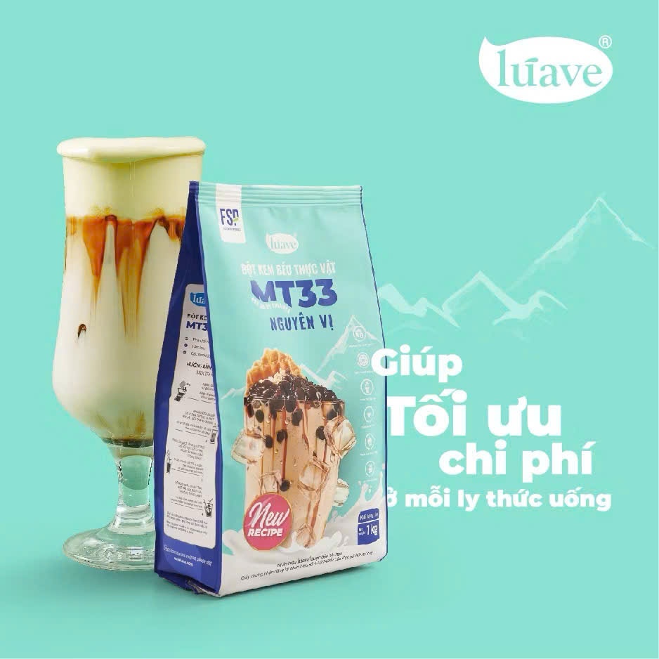 Bột Kem Béo Thực Vật Lúave MT33 1kg Vị Béo Ngậy Thơm Ngon Đậm Đà