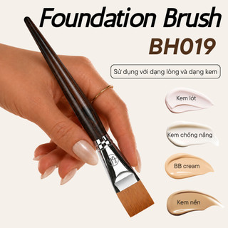 Cọ Dàn Nền Tán Kem Lót Bh Cosmetics Foundation Brush BH019 Đầu Dẹt Tán Nền Mỏng Mịn