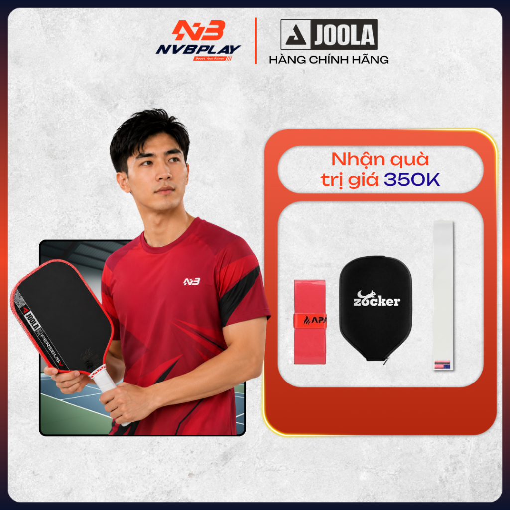[CAM KẾT CHÍNH HÃNG] Vợt Pickleball JOOLA Pro V: Perseus, Hyperion, Agassi - 14mm/16mm