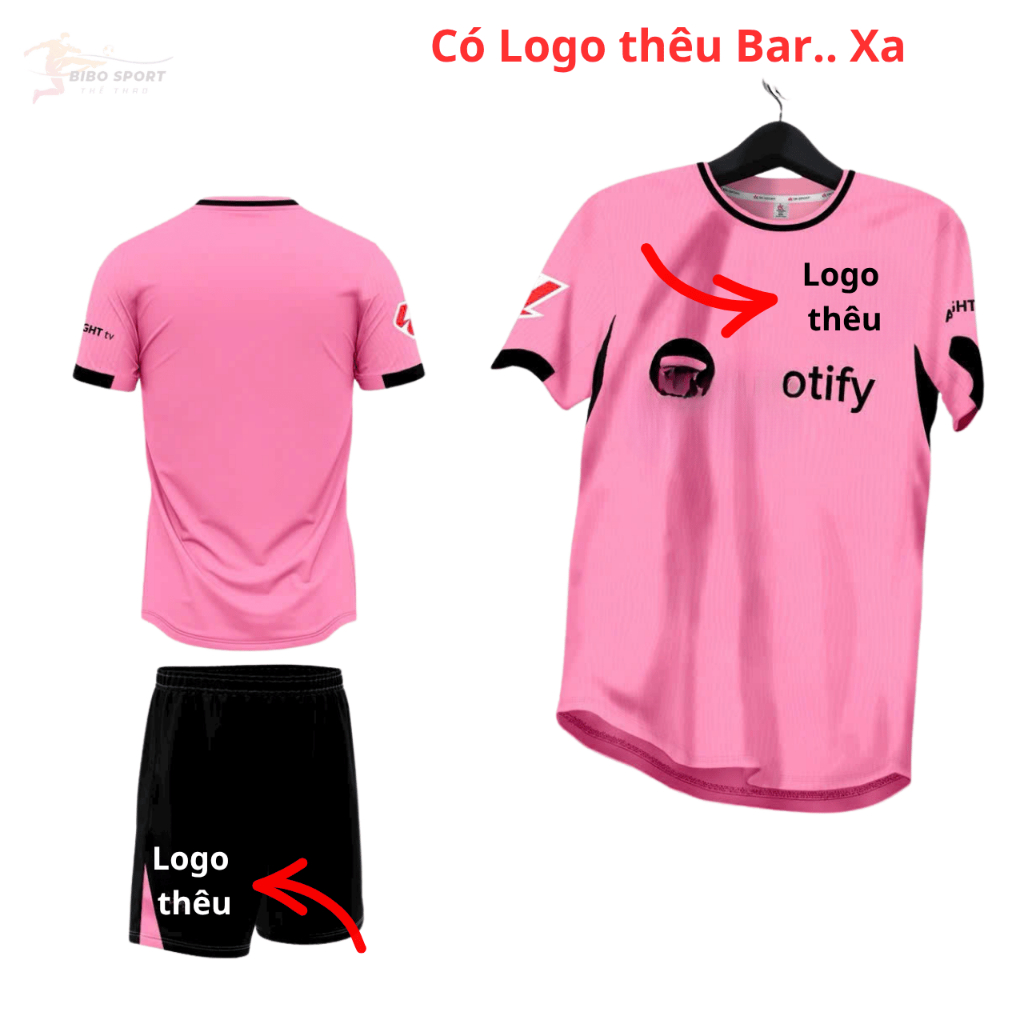 Quần Áo Bóng Đá Barca hồng 25/26 - Vải Mè Ziczac DK  – In Tên Số Theo Yêu Cầu BIBO SPORT