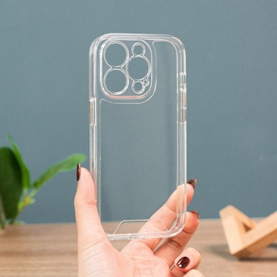 Ốp lưng KOLEAD P83 trong suốt chống ố cao cấp có tích hợp nút bấm kim loại XSM 11 12 13 14 15 16 17 pro promax plus
