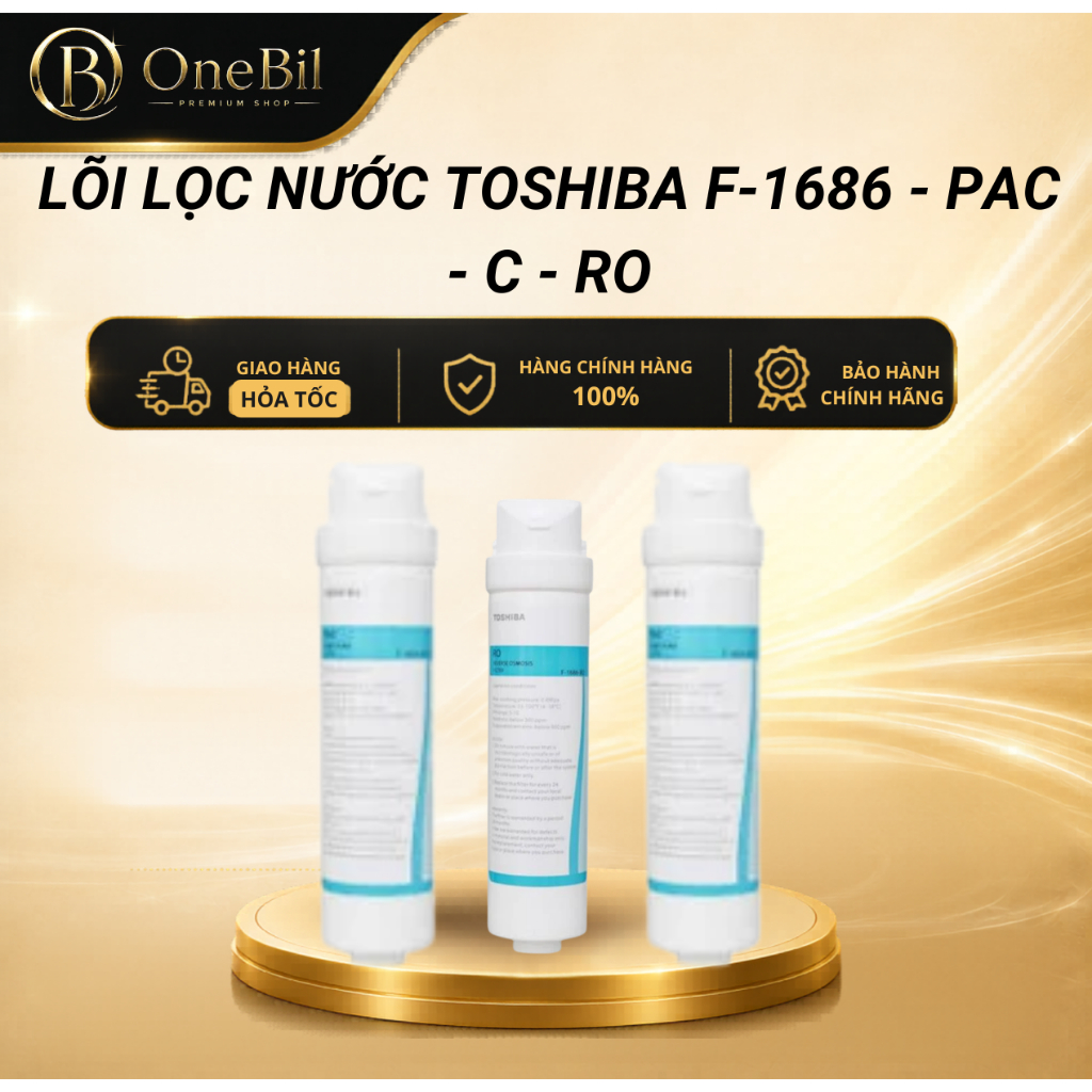 Lõi lọc nước Toshiba F-1686 - PAC - C - RO | Dùng cho N1686UV, N1843S, W1905S, W1035S, W1630SV, N166