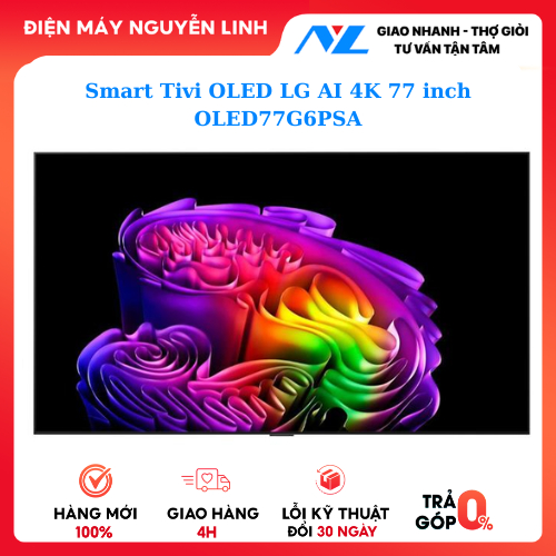 Smart Tivi OLED LG AI 4K 77 inch OLED77G6PSA