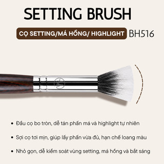 Cọ Má Hồng Kem Setting Lông Thưa BH Cosmetics Setting Brush BH516