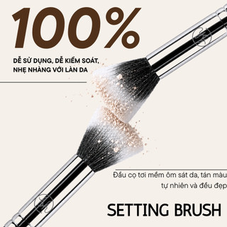 Cọ Má Hồng Kem Setting Lông Thưa BH Cosmetics Setting Brush BH516