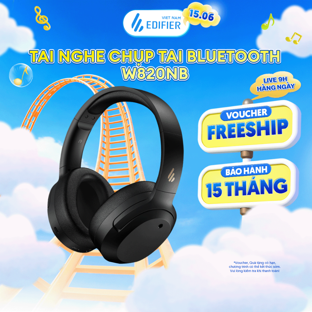 Tai Nghe Bluetooth Chụp Tai EDIFIER W820NB / W820NB PLUS | Chống Ồn Chủ Động | Sử Dụng Đến 49H | Bảo Hành 15 Tháng | BigBuy360 - bigbuy360.vn