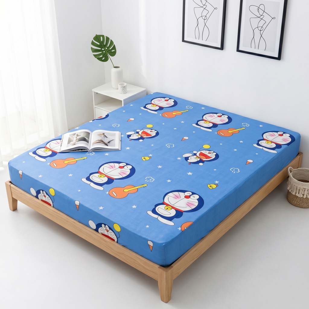 Ga Chống Thấm Cotton Cao Cấp Á Châu 80cm - 2m2 x 2m – Chống Nước, Bảo Vệ Nệm, Thoáng Khí