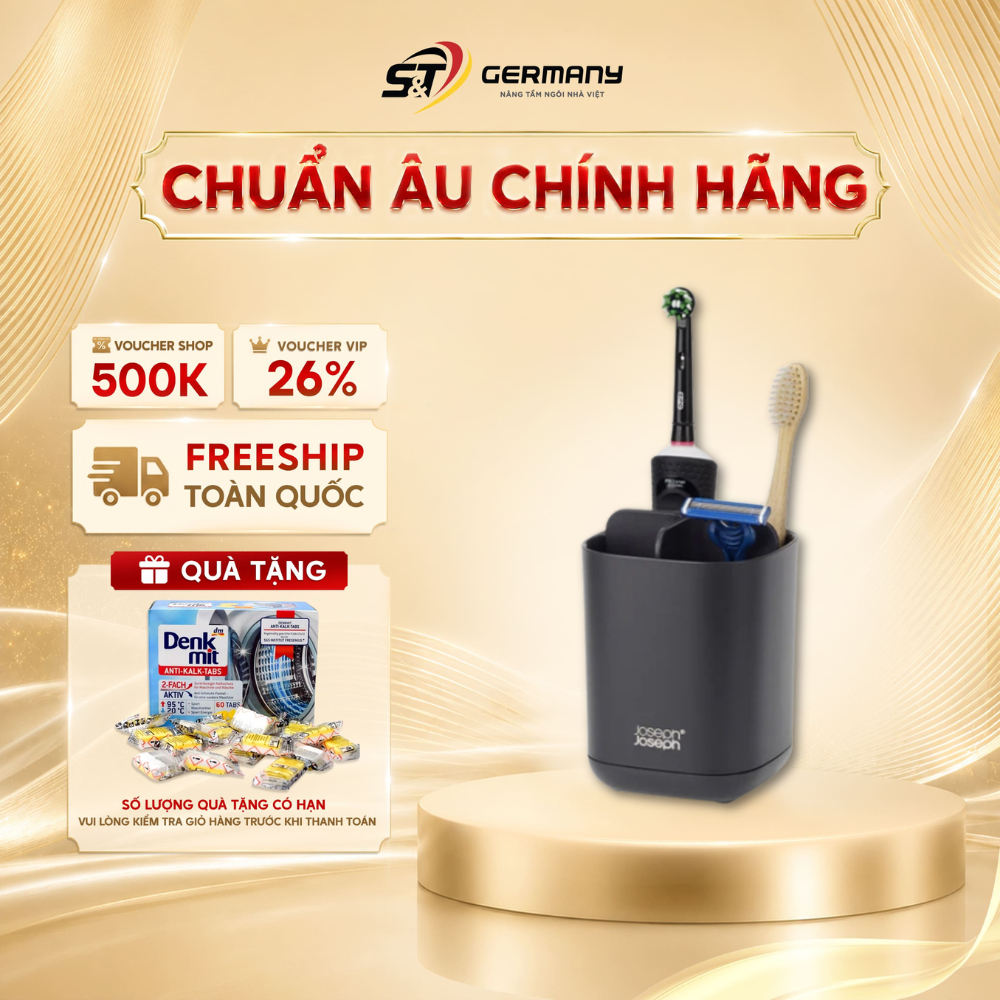 Hộp đựng bàn chải đánh răng Joseph Joseph EasyStore 70598 màu đen cao cấp GermanySNT
