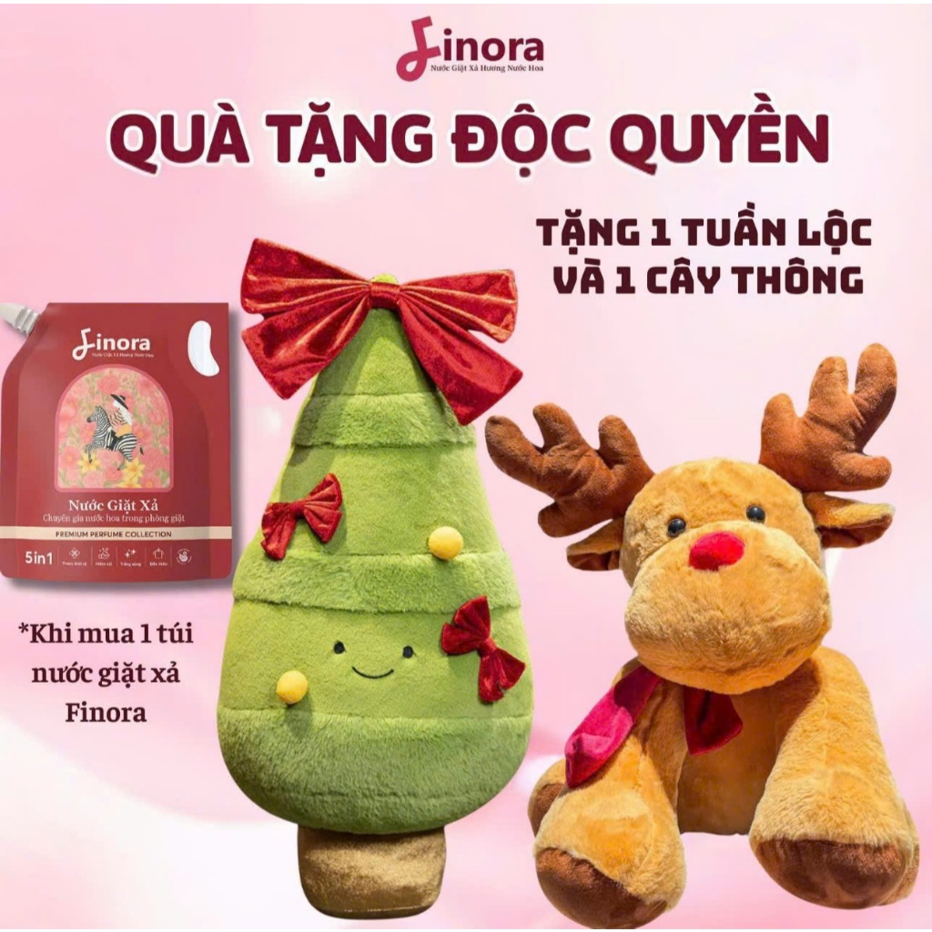 [ Mua 1 túi nước giặt TẶNG 2 quà]  Combo 1 nước giặt Finora phiên bản Premium 1 Lít - hương thơm lâu