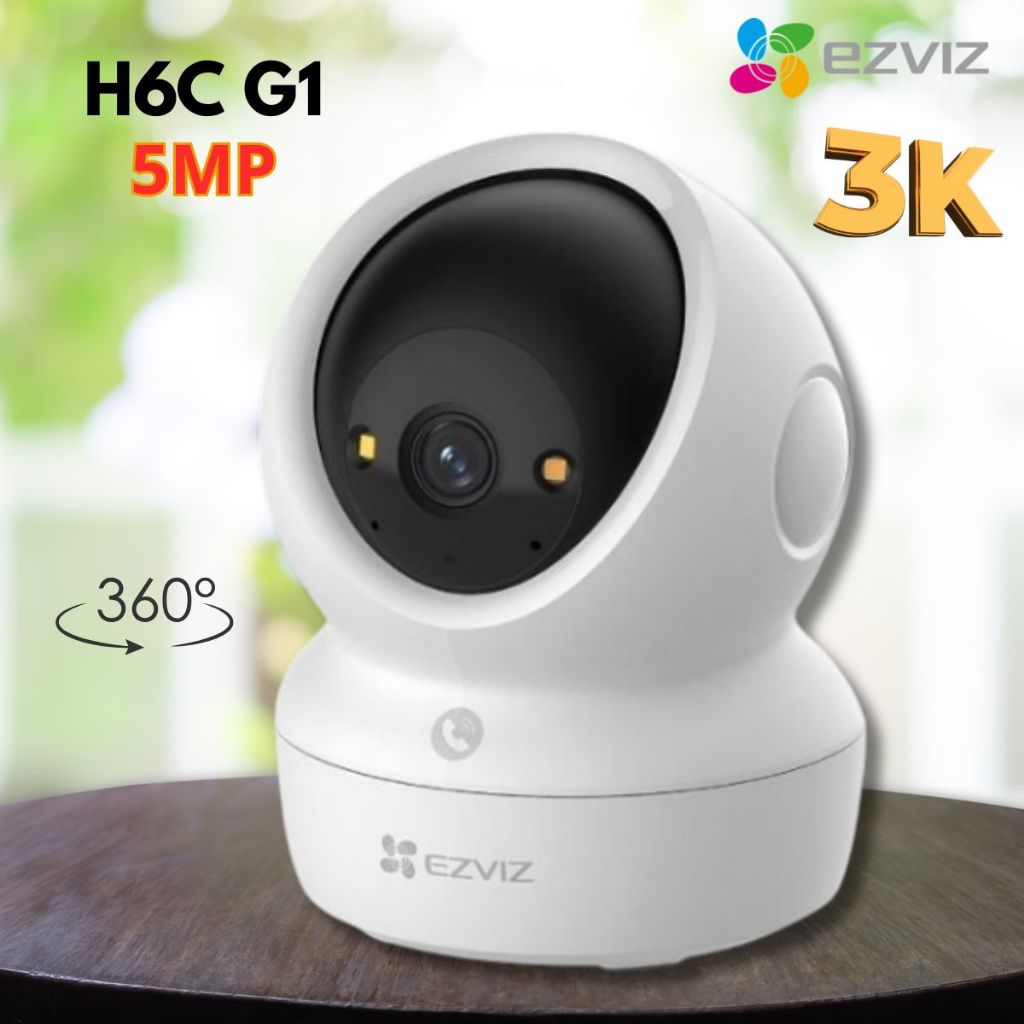 Camera quay quét EZVIZ H6C G1 3K 5MP (Trong nhà)