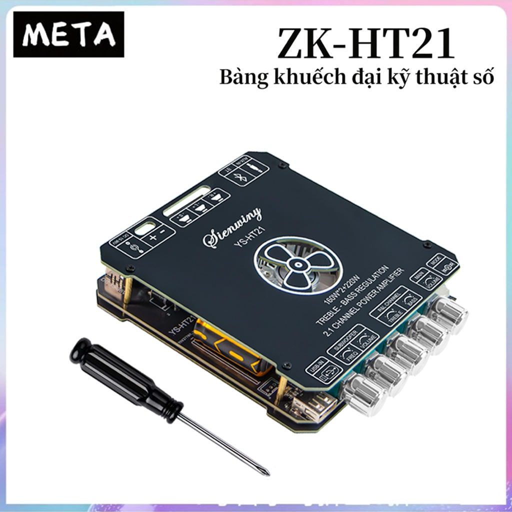Mô Đun Khuếch Đại Âm Thanh ZK-HT21 mạch bluetooth Kênh 2.1 TDA7498E 160W * 2 + 220W
