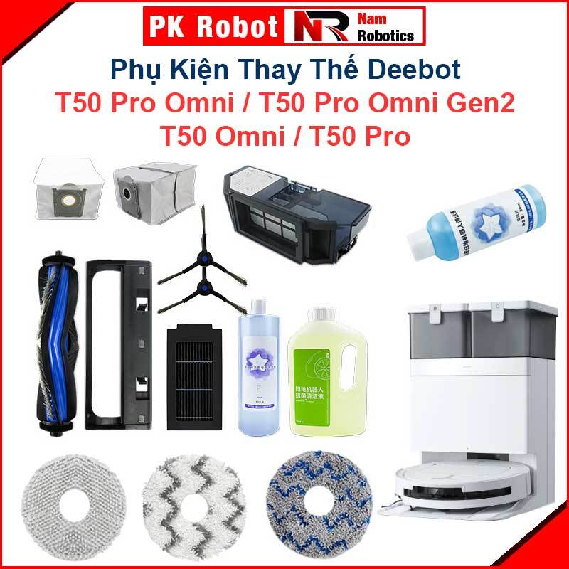 Phụ Kiện Thay Thế Robot Deebot T50 Omni/ T50 Pro/ T50 Pro Omni/ T50 Pro Omni Gen2/ Chổi lăn, Chổi cạ