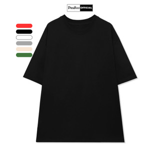 Áo Thun Unisex By PEABOO Mã BST Hồng Chất Cotton Form Rộng Tay Lỡ Cho Nam Nữ