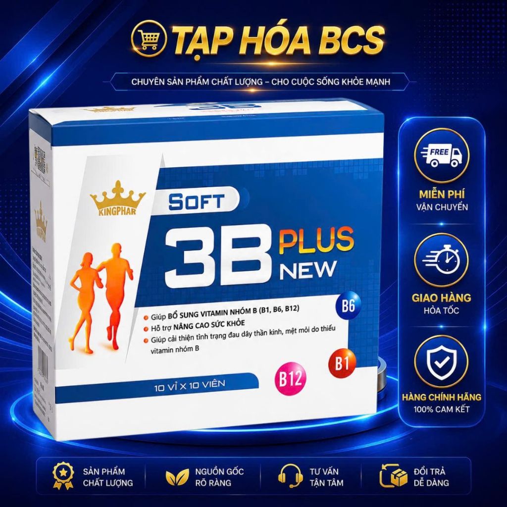Vitamin 3B Plus New Chính Hãng – Bổ Sung Vitamin Nhóm B Mỗi Ngày