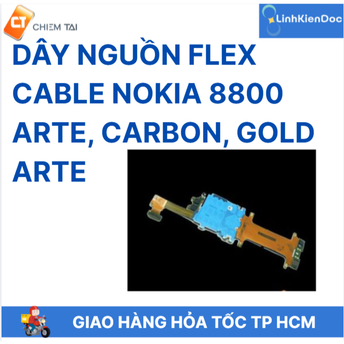 Dây nguồn Flex Cable Nokia 8800 arte, carbon, gold arte