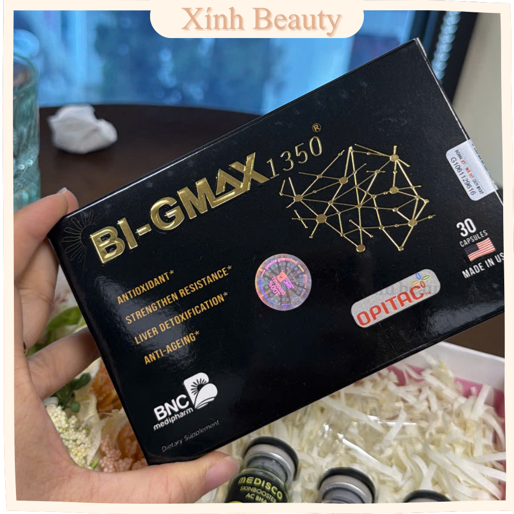Viên Uống Chống Oxy Hoá BNC Medipharm Bi Gmax 1350 Hỗ Trợ Tăng Cường Sức Đề Kháng 30 Viên/Hộp