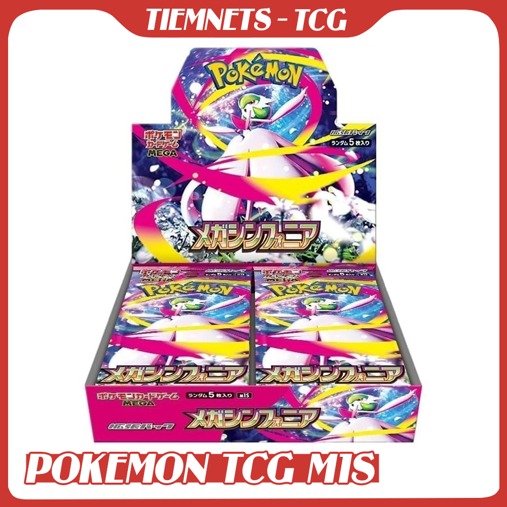 [1 PACK] THẺ POKEMON TCG M1S MEGA SYMPHONIA - PHIÊN BẢN TIẾNG NHẬT - CHÍNH HÃNG KHÔNG RESEAL
