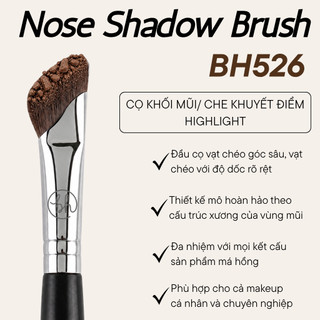 Cọ Đánh Khối Mũi Che Khuyết Điểm Đầu Vát Xéo Bh Cosmetics Nose Shadow Brush BH526