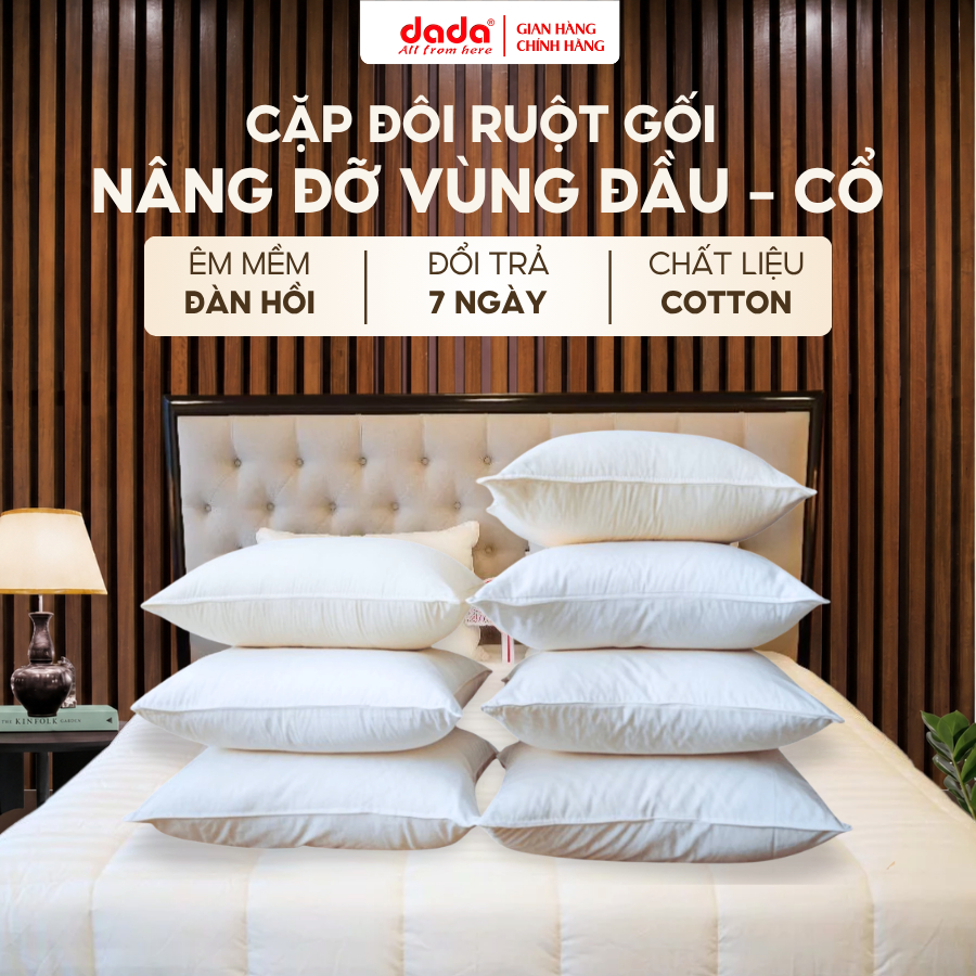 Cặp đôi ruột gối homestay DADA 50x70